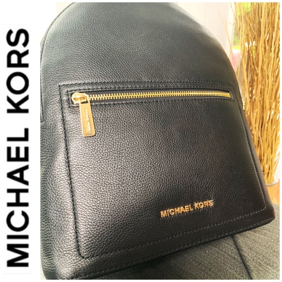 NWT authentic MK genuine pebble leather backpack - Picture 7 of 9